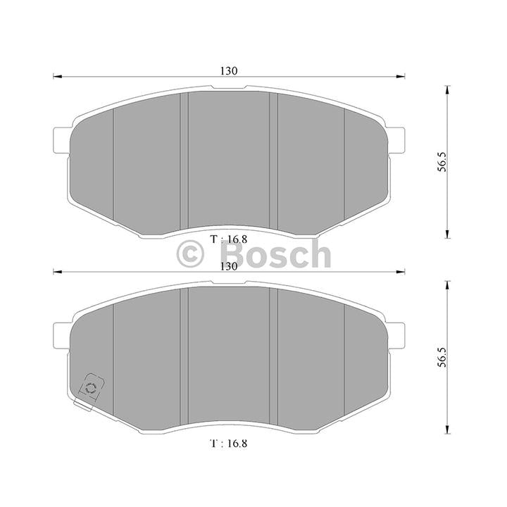 Bosch Blue Line Brake Pad Set Front DB2072BL