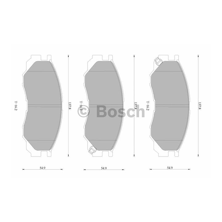 Bosch Blue Line Brake Pad Set Front DB1297BL