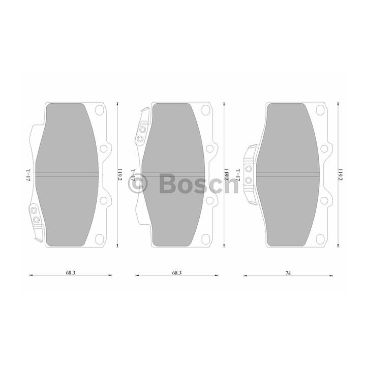 Bosch Blue Line Brake Pad Set Front DB1323BL
