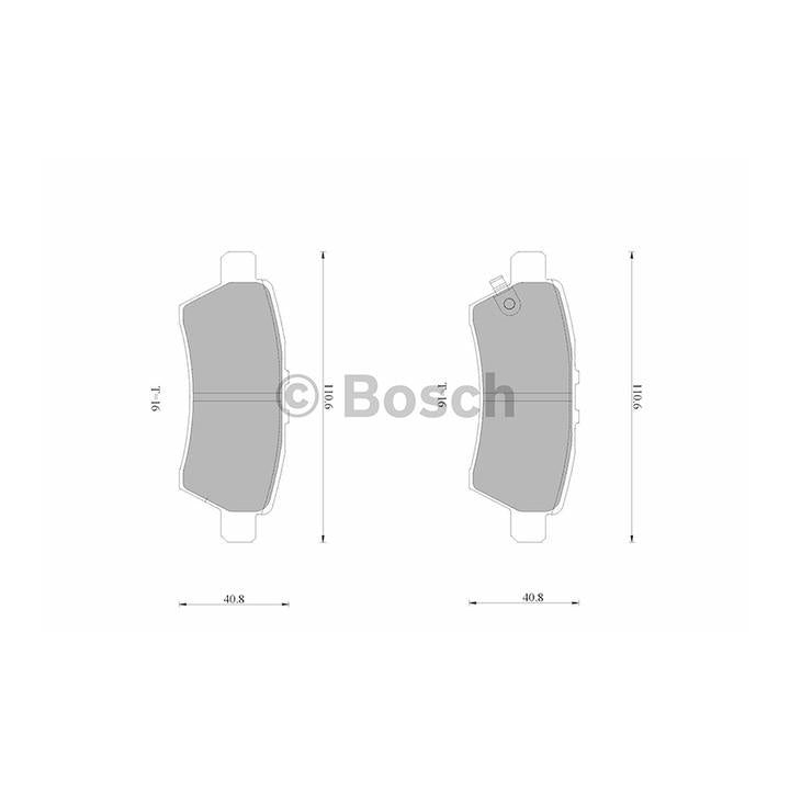 Bosch Blue Line Brake Pad Set Rear DB1919BL