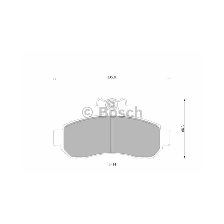 Bosch Blue Line Brake Pad Set Front DB1203BL