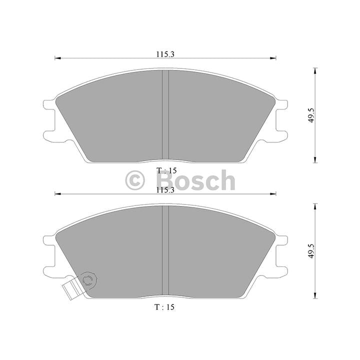 Bosch Blue Line Brake Pad Set Front DB1252BL