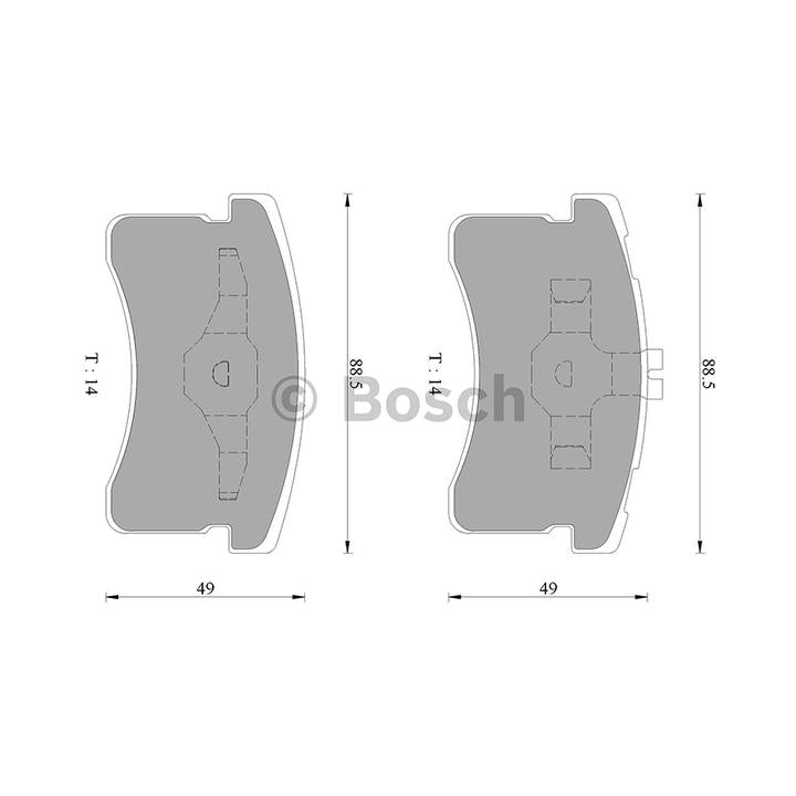 Bosch Blue Line Brake Pad Set Front DB1303BL