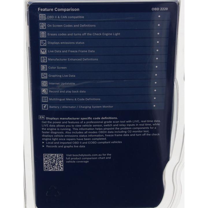 Bosch OBDII Code Reader AUS-Spec