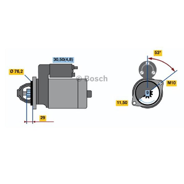 Bosch Starter Motor 0 001 107 527