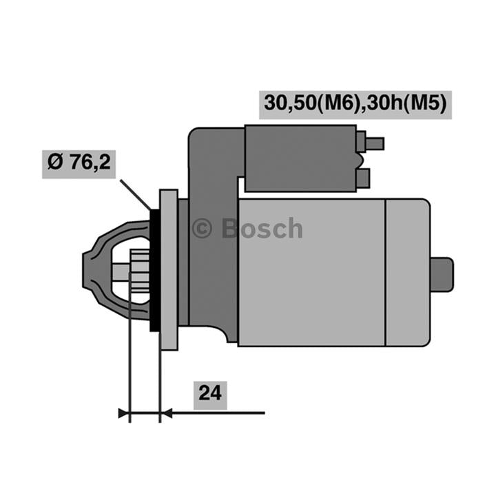 Bosch Starter Motor 0 001 107 442