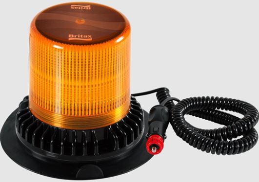 Britax LED Beacon Amber 1100 Lumens 6x5W 10-30v Magnetic Mount 135x165mm IP67 BF304-00