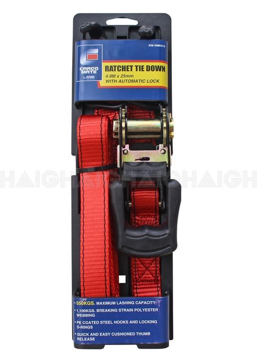Cargo Mate Ratchet Tie Down 25mm x 4.9m - CM6315