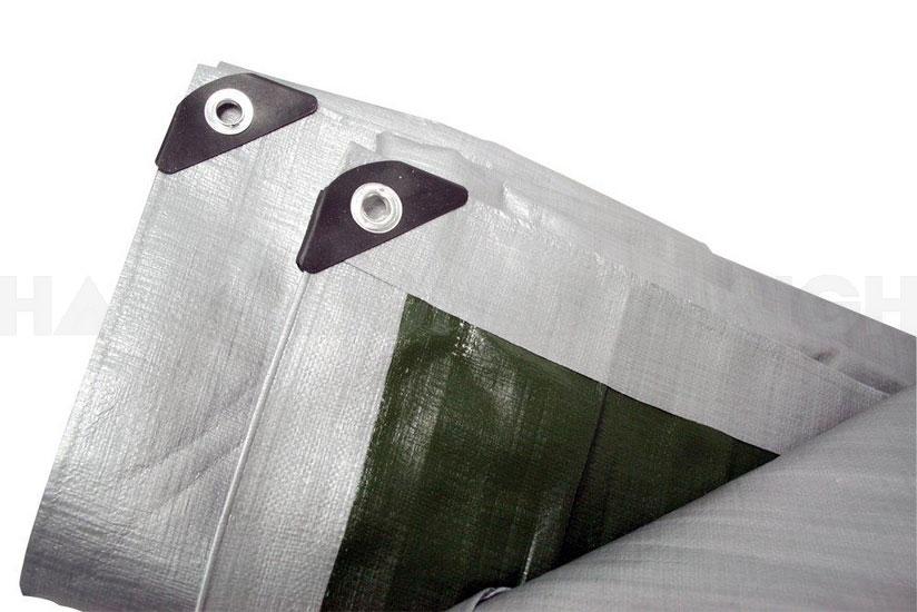 Cargo Mate Polytarp 12' X 16' Silver/Green Extra H/D - PTH1216