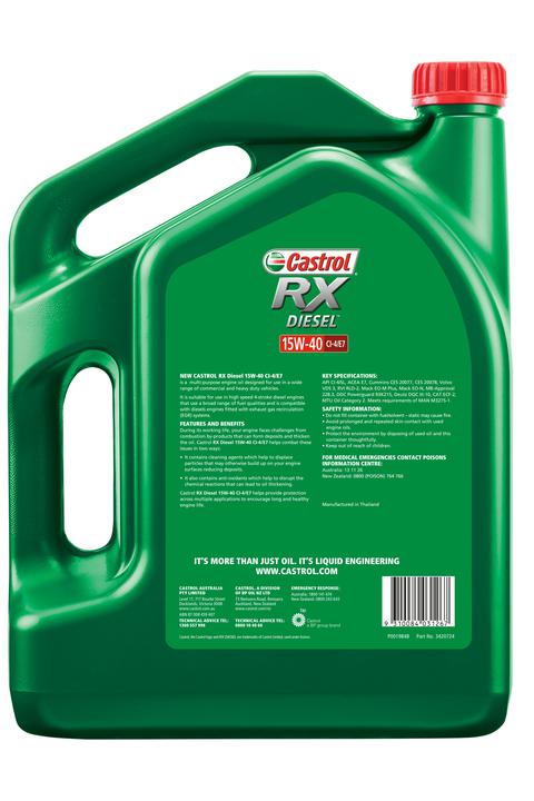 Castrol RX Engine Oil 15W-40 Diesel CI-4/E7 7L 3420724
