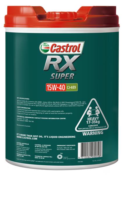 Castrol RX Super 15W-40 CJ-4/E9 20L 3418280