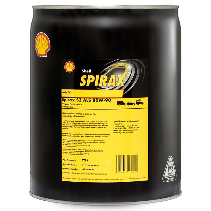 Shell Spirax S3 ALS 80W-90 P Gear Oil 20L