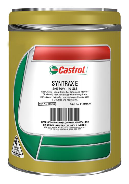 Castrol Syntrax Rear Axle Oil 75W90 E 20L 4100924