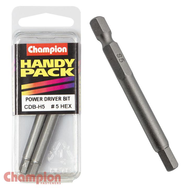 Champion Driver Bits 5 mm Hex CDB-H5