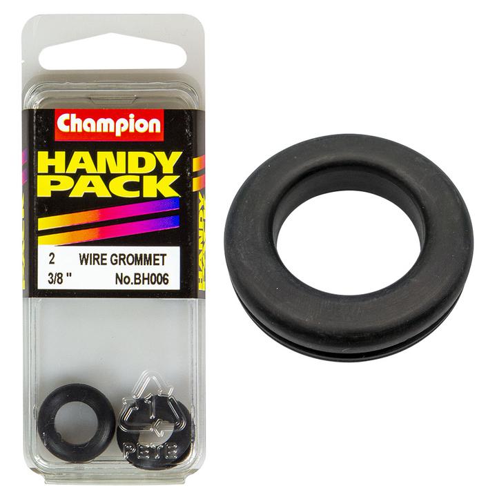 Champion Wire Nitrile Rubber Grommet M10 x 14 x 17mm 2Pk BH006