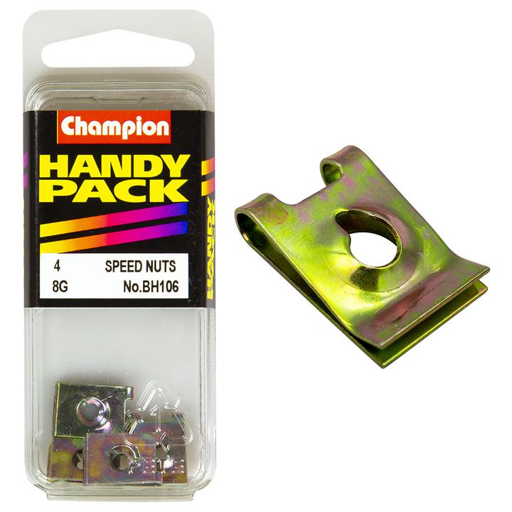 Champion Speed Nut U-Type 4.2mm 4Pk BH106