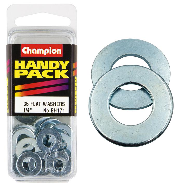 Champion Flat Steel Washer 3/16″ x 7/16″ x 20G 35Pk BH171