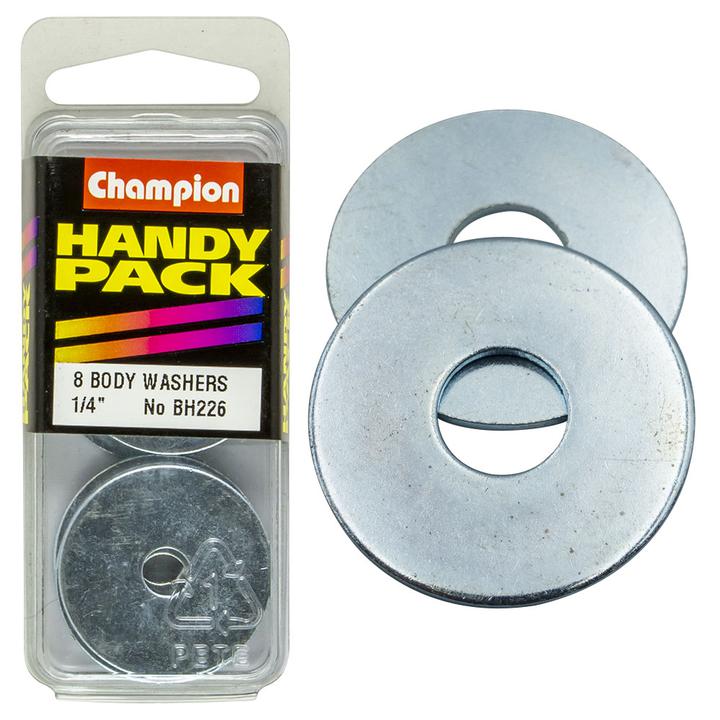 Champion Flat Body Washer 1/4″ x 1-1/4″ 8Pk BH226