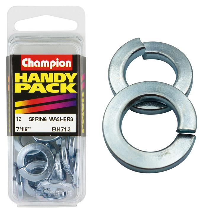 Champion Flat Zinc Spring Washer 7/16"" 12Pk BH713