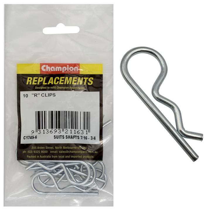 Champion R Clip 7/16″-3/4"" Shaft 10Pk C1745-6