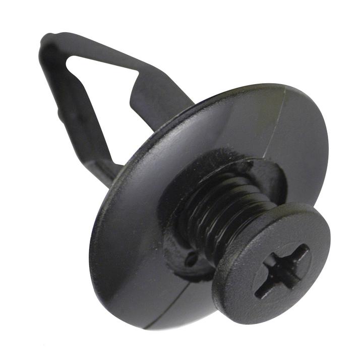 Champion Scrivet Clip Black 10mm Len 7mm Hole 17mm Head 50Pk CBP166