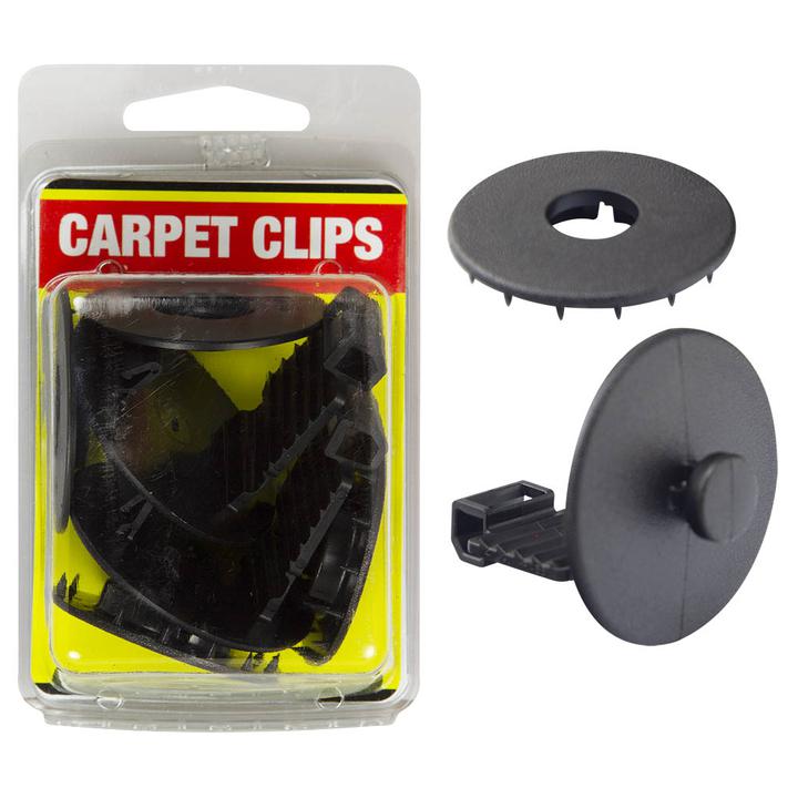 Champion Carpet Clip Upper & Lower Mat Retainer Assortment Black 6Pk CCB