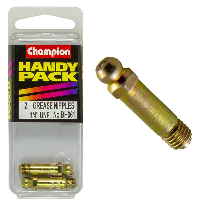 Champion Fasteners Grease Nipple UNF-Straight 1/4 x 1-1/4 BH061