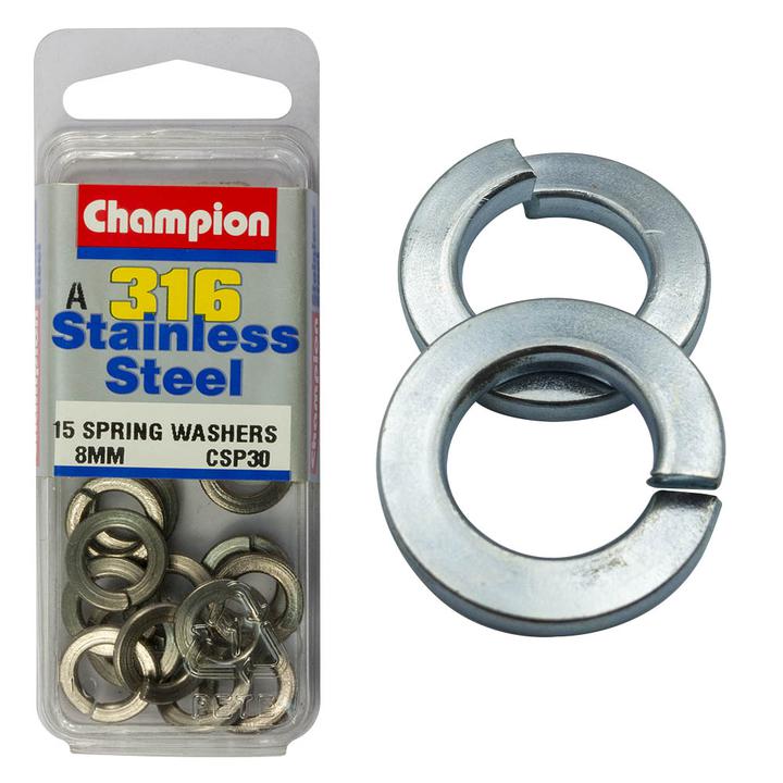 Champion Fasteners Stainless Steel 8mm-316/A4 Washer CSP30