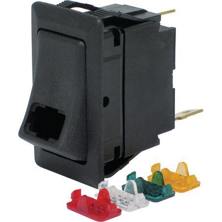 Cole Hersee Rocker Switch On/Off SPST Multi Colour Illum Lens Rated 25A 12V (Pack of 1)58328-100BL