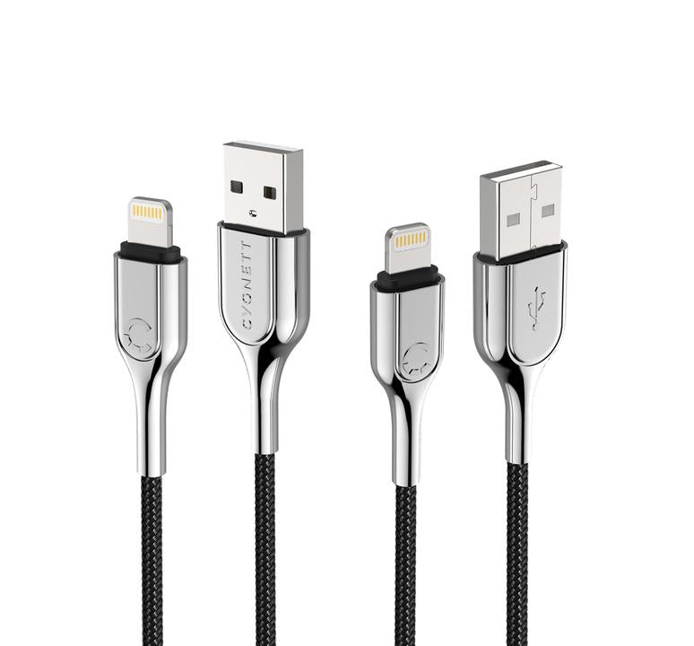 Cygnett Armored Lightning To USB-A Cable 1M Black