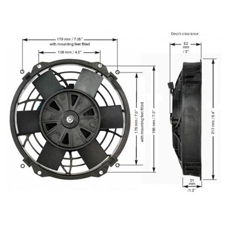Davies, Craig 8in. Reversable Fan 12V EFX0135