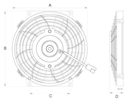 Davies, Craig 293mm OD Universal Reversible Fan 24V EFX050