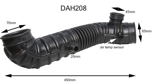 Dayco Air Intake Hose DAH208