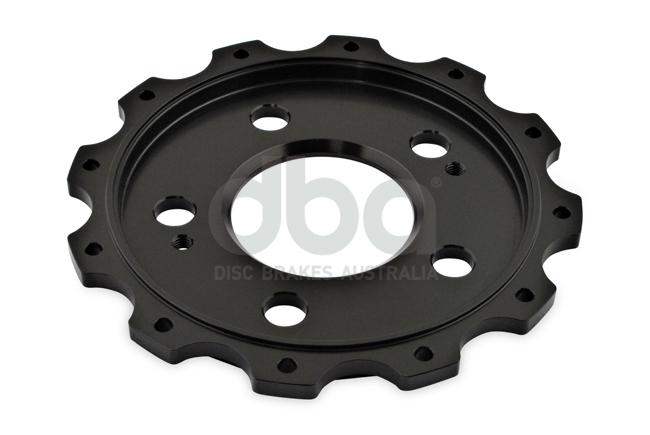 DBA T3 5000 Aluminium Hat Black Brake Rotor Front DBA5069.2BLK