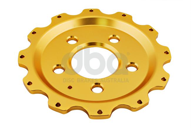 DBA T3 5000 Aluminium Hat Gold Brake Rotor Front DBA52102.2GLD