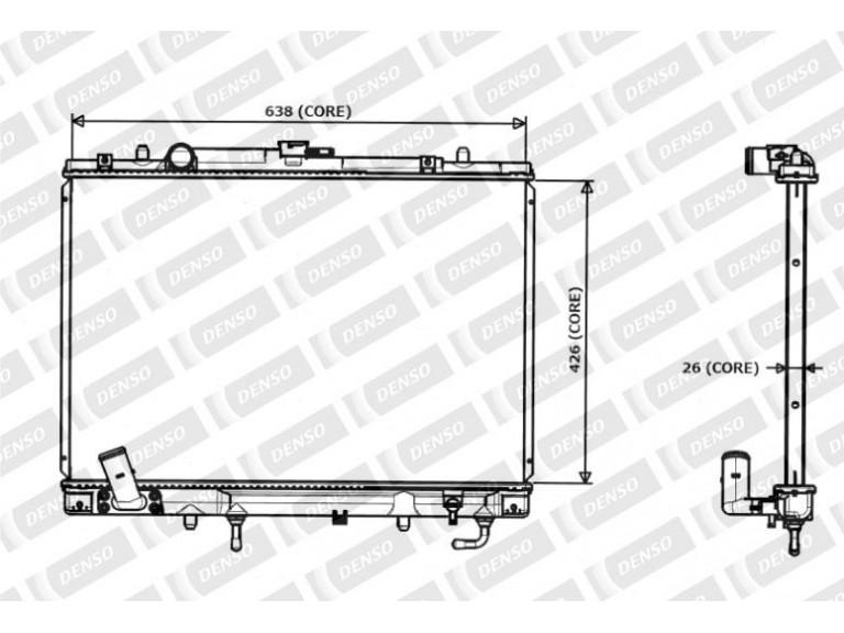 DENSO OE Quality Radiator Aluminium/Plastic 2213300DD