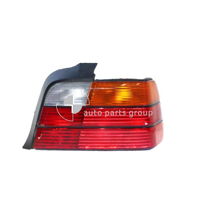 APG All Crash Black Red/Amber/Clear Tail Lamp Drivers Side Certified Suits BMW 3 Series E36 1991 to 1996 ETC-21040RHQ