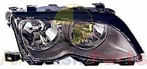 APG All Crash Halogen Head Lamp Drivers Side Certified Suits BMW 3 Series E46 Sedan 2001 to 2003 ETD-21033RHQ
