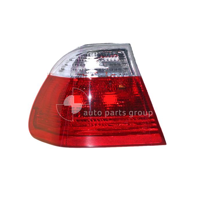 APG All Crash Tail Lamp Clear/Red Passenger Side Certified Suits BMW 3 Series E46 Sedan 9/1998 to 9/2001 ETD-21041LHQ