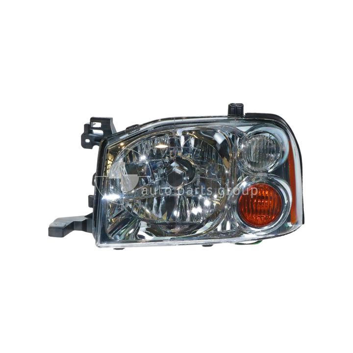 APG All Crash Halogen Head Lamp Passenger Side Certified Suits Nissan Navara D22 2001 to 2015 NNE-21030LHQ