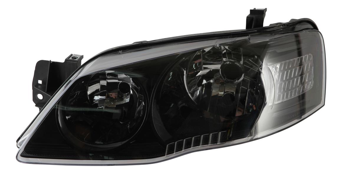APG All Crash Black Halogen Head Lamp Drivers Side Certified Suits Ford Falcon XT BF II/BF III 2006 to 2009 FAB-21033RHQ