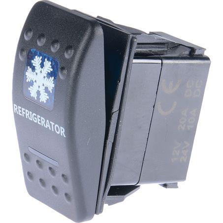 Drivetech 4x4 Rocker Switch Fridge 12/24V Blue DT-11011