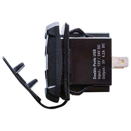 Drivetech 4x4 Dual USB Socket 2.1A w/ Voltmeter DT-11025