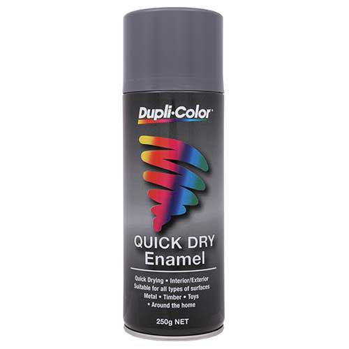 Dupli-Color Aerosol Spray Quick Dry Paint Machine Grey 250g CQDE18