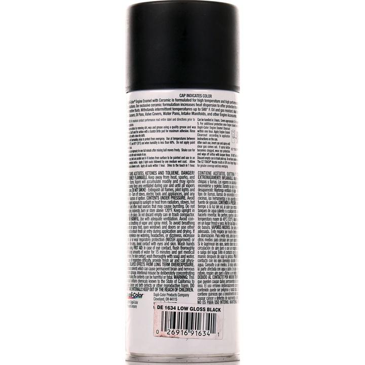 Dupli-Color Aerosol Spray Engine Enamel Low Gloss Black 340g DE1634