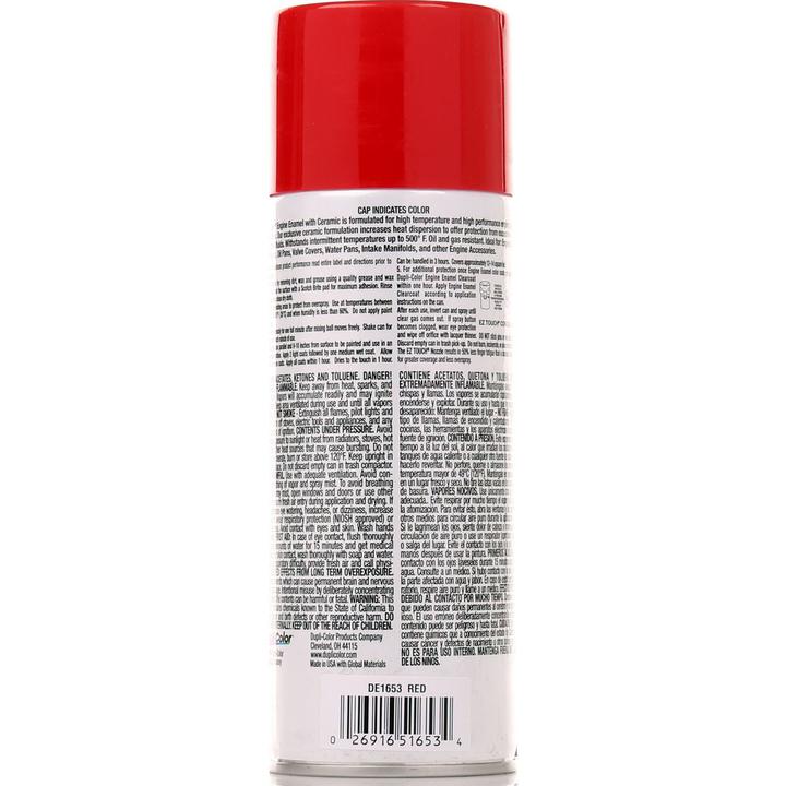 Dupli-Color Aerosol Spray Engine Enamel Red 340g DE1653