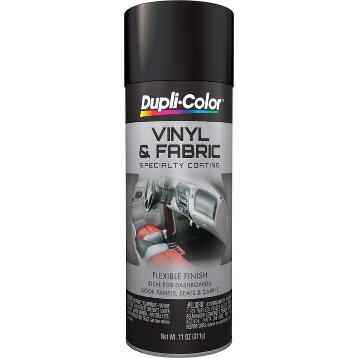 Dupli-Color Vinyl & Fabric Aerosol Spray Paint Flat Black 311g HVP106