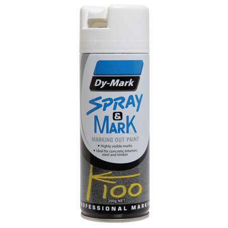 Dy-Mark Spray & Mark Marking Paint White Aerosol Spray 350g 40013511