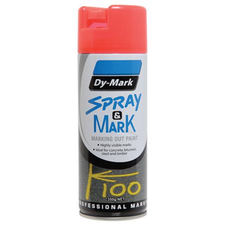 Dy-Mark Spray & Mark Marking Paint Fluro Orange Aerosol Spray 350g 40013526