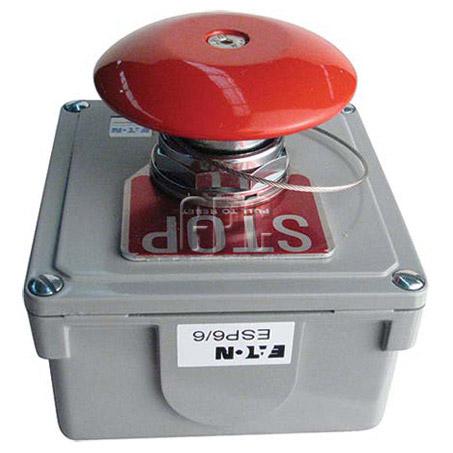 Eaton Push Emergency Stop Switch On-Off-DPST (Contacts Rated 10A @ 12 or 24V) ESP6/6